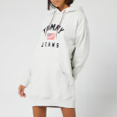 Tommy Jeans Women's Logo Hoodie Dress - Pale Grey Heather