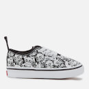 Vans Toddlers' Authentic Elastic Lace Glow Skulls Trainers - Black/True White
