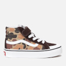 Vans Kids' Sk8-Hi Reissue 138 Vintage Camo Trainers - Chocolate Torte/True White
