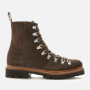 Grenson Men's Brady Suede Hiking Style Boots - Chocolate