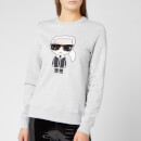 Karl Lagerfeld Women's Ikonik Karl Sweatshirt - Grey Melange