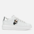 Karl Lagerfeld Women's Kapri Karl Ikonic Chunky Runner Style Trainers - White/Silver