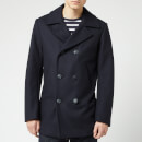 Armor Lux Men's Caban Wool Coat - Navire
