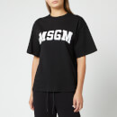 MSGM Women's Large Logo T-Shirt - Black