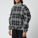 MSGM Women's Check Print Jacket - Black/White