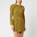 MSGM Women's Print Mini Dress - Yellow