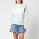 MSGM Women's Logo Tape Sweatshirt - Light Gray Melange
