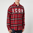 Dsquared2 Men's Icon Check Shirt - Red/Black/Grey/White