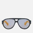 Moncler Men's Acetate Sunglasses - Blue/Smoke Polarized