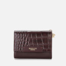 Radley Women's Arlington Court Faux Croc Medium Flapover Purse - Oxblood