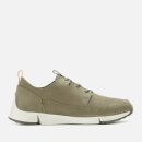 Clarks Men's Tri Solar Nubuck Trainers - Olive