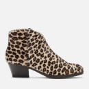 Clarks Women's Mila Myth Pony Heeled Ankle Boots - Leopard Print