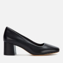 Clarks Women's Sheer Rose Leather Block Heeled Shoes - Black