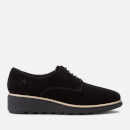 Clarks Women's Sharon Noel Nubuck Flatform Flats - Black