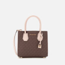 MICHAEL MICHAEL KORS Women's Mercer Medium Acordian Messenger Bag - Brown/Soft Pink