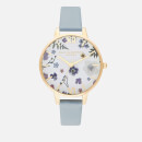 Olivia Burton Women's Artisan (Series 2) Watch - Vegan Chalk Blue & Pale Gold