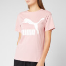 Puma Women's Classics Logo Short Sleeve T-Shirt - Bridal Rose
