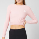 Puma Women's Classics Rib Long Sleeve Top - Bridal Rose
