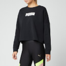 Puma Women's NU-TILITY Cropped Crew Neck Sweatshirt - Puma Black