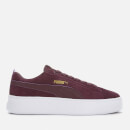 Puma Women's Smash Platform Low Trainers - Wine
