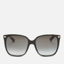 Gucci Women's Oversized Acetate Sunglasses - Black/Grey