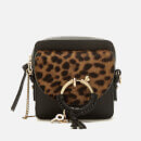 See By Chloé Women's Joan Small Leopard Cross Body Bag - Black