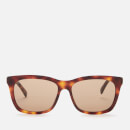 Gucci Men's Rectangle Frame Acetate Sunglasses - Havana/Gold