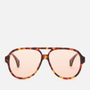 Gucci Men's Aviator Style Sunglasses - Havana