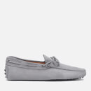 Tod's Men's Suede Lace Tie Gommini Driving Shoes - Grey