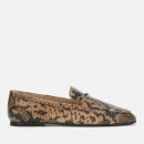 Tod's Women's Python Print T Logo Loafers - Clay