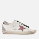 Golden Goose Deluxe Brand Women's Superstar Leather Trainers - White/Snake/Metal Lettering