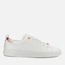 Ted Baker Women's Gielli Leather Low Top Trainers - White/White