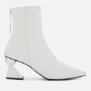 Yuul Yie Women's Amoeba Glam Heeled Boots - White