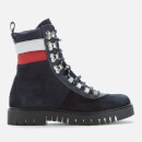 Tommy Jeans Women's Padded Nylon Lace Up Boots - Midnight