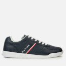 Tommy Hilfiger Men's Lightweight Leather Trainers - Midnight