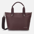 Ted Baker Women's Macieyy Chunky Zip Small Nylon Tote Bag - Oxblood