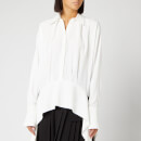 Victoria, Victoria Beckham Women's Side Tie Shirt - Ivory