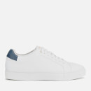 Paul Smith Men's Basso Leather Cupsole Trainers - White/Blue Tab