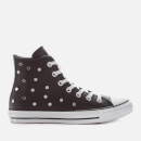 Converse Women's Chuck Taylor All Star Studded Hi-Top Trainers - Black/White/Black