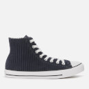 Converse Men's Chuck Taylor All Star Wide Wale Cord Hi-Top Trainers - Dark Obsidian/White/Black