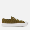 Converse Men's Jack Purcell Wide Wale Cord Ox Trainers - Surplus Olive/White/Black
