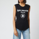 Balmain Women's Logo Tank Top - Black