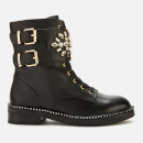 Kurt Geiger London Women's Stoop Leather Lace Up Boots - Black