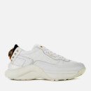 Kurt Geiger London Women's Lunar Eagle Leather Chunky Running Style Trainers - White