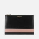 Aspinal of London Women's Essential Pouch Large - Black/Evergreen/Peony