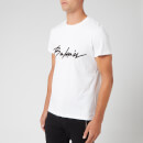 Balmain Men's Signature T-Shirt - Blanc