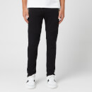 Balmain Men's Ribbed Sweatpants with Coin Back Pocket - Noir