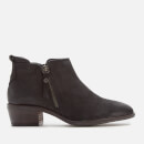 Dune Women's Putnum Nubuck Flat Ankle Boots - Black