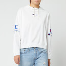 Champion Women's Sleeve Logo Hooded Sweatshirt - White