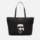 Karl Lagerfeld Women's K/Ikonik Nylon Tote Bag - Black